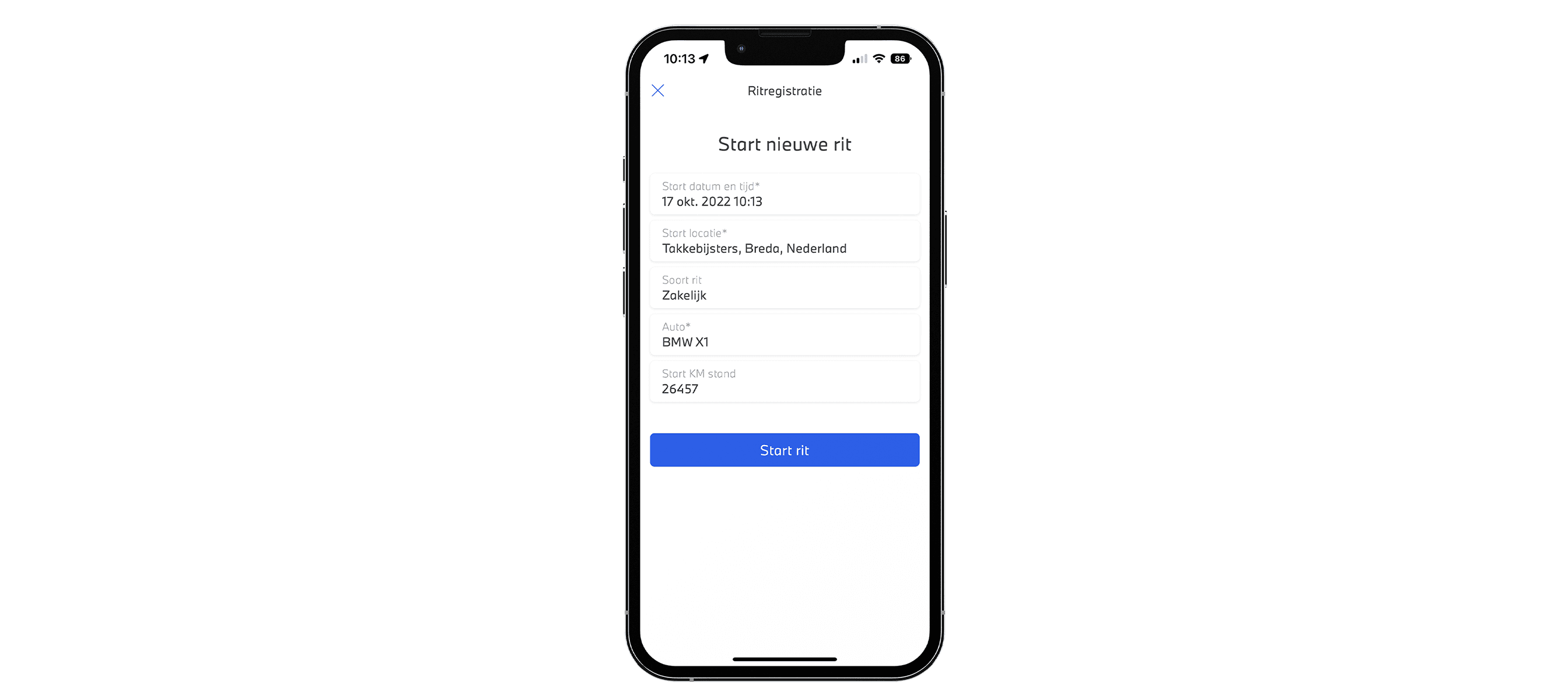 Alphabet App - ritregistratie